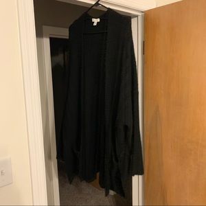 Topshop open front oversized textured cardigan